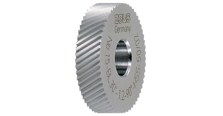 Rändelrad DIN 403 PM Form BL 30° Ø x Breite x Bohrung 25x6x8 mm Teilung 1,0 mm