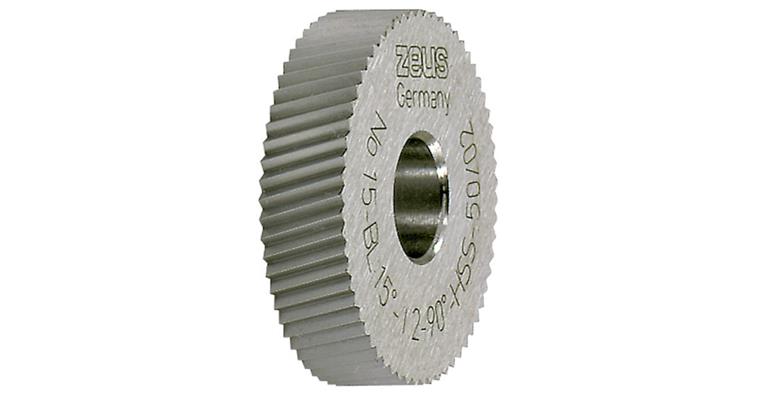 Rändelrad DIN 403 PM Form BL 15° Ø x Breite x Bohrung 14,5x3x5 mm Teilung 1,0 mm