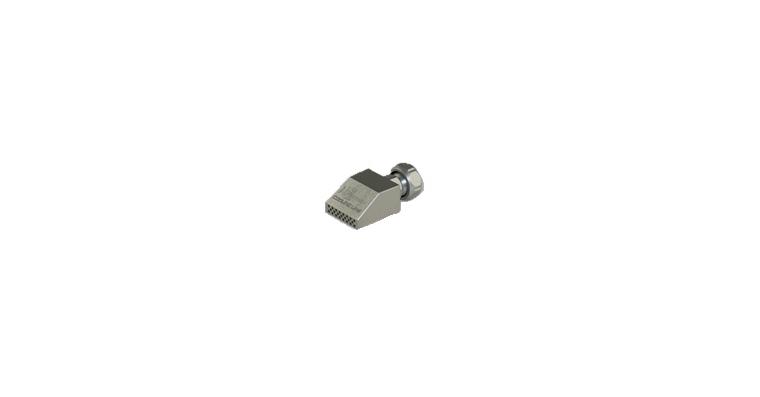 Aluminium coolant hose flat nozzle 22 mm