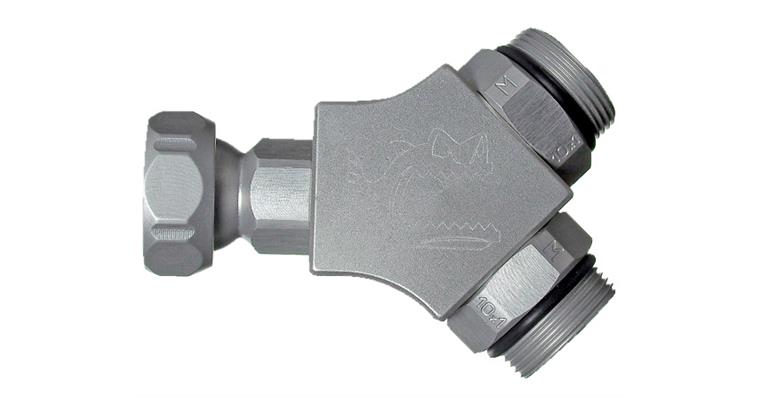 1019355218 Aluminium coolant hose Y-manifold complete