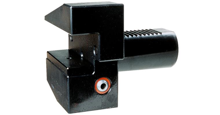 Vierkant-Queraufnahme, Schaft-Ø 20 mm, kurz 55 mm, links, Form B4, DIN 69880
