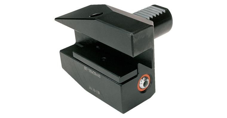 Vierkant-Queraufnahme, Schaft-Ø 30 mm, lang 100 mm, links, Form B8, DIN 69880