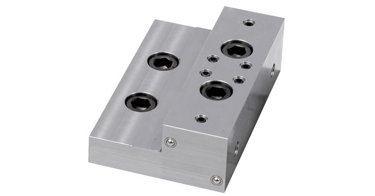 Stepped jaw movable 39.5x125x78 for 5-axis compact clamp cat. no. 27590 101
