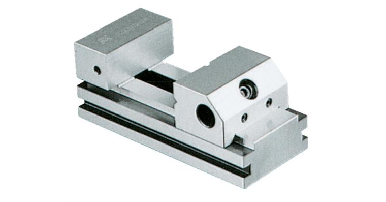 Grinding and control vice, clamping width 0-80 mm with quick adjustment