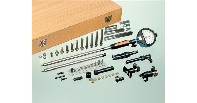 Int. prec. measuring instrument set type SV steel meas. pin size 2, MR 18-160 mm