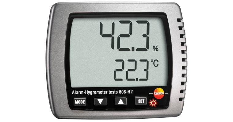 Thermohygrometer TESTO 608-H2 humidity/temp./dew point, LED alarm -10/+70°C