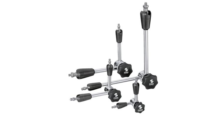 Anbau-Gelenkstativ L=622 mm Tragkraft ca. 120 N mit mechanischer Zentralklemmung