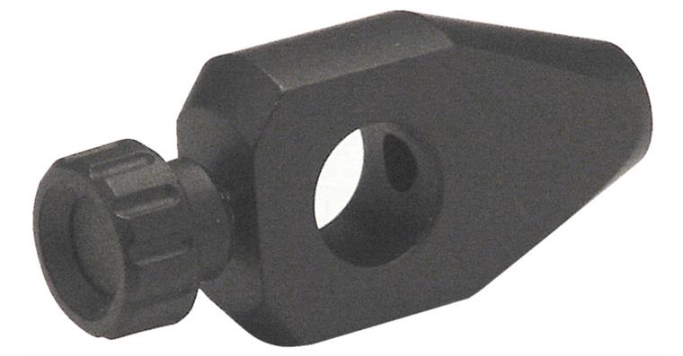 Lichtleiterhalter Ø 11-16 mm Gewinde M6 aus Leichtmetall schwarz eloxiert