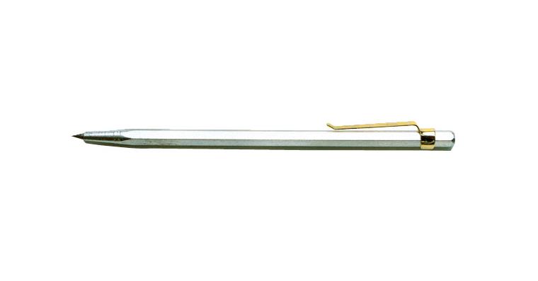 LIZZARD HM Reißnadel gerade Schaft 6kant Ø 6 mm mit Clip L=150 mm