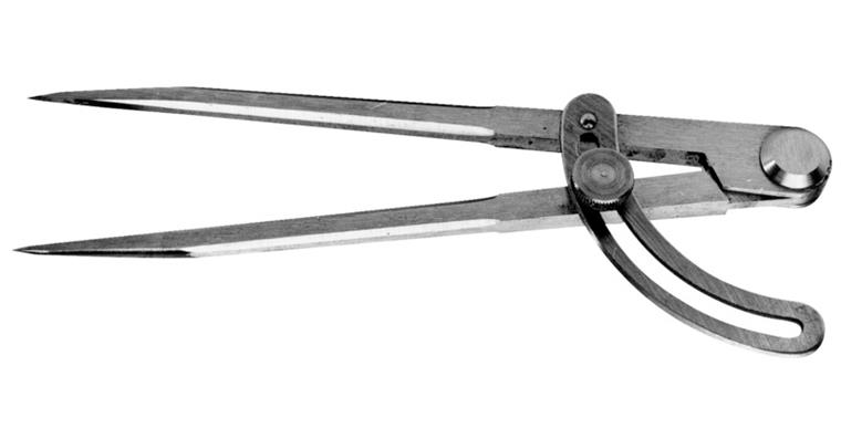 LIZZARD Spitzzirkel mit Bogen und gehärteten Spitzen L = 250 mm DIN 6486