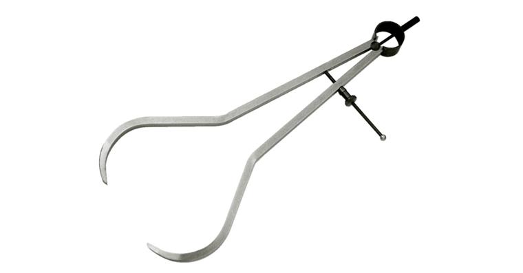 LIZZARD Präzisions-Federgreifzirkel L=300 mm, extra starke, kantige Schenkel