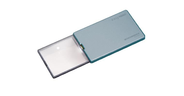 LED-Taschen-Leuchtlupe easyPOCKET Vergrößerung 4 fach inkl. Batterien 86x54x6 mm