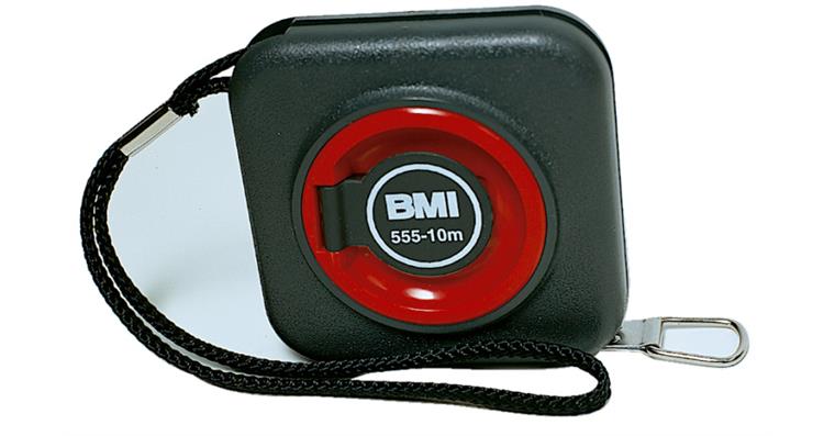 Capsule roll tape measure mm grad. on one side steel tape painted 10 mm L=10 m