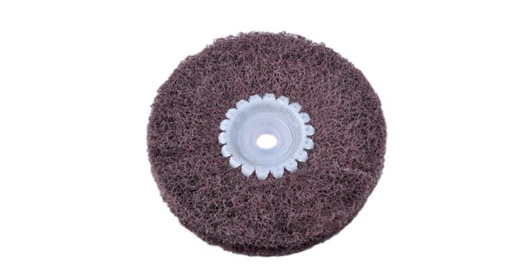 1043210101 Abrasive fleece satin finishing ring coarse dia. 100mm drilling dia. 10mm W=23mm