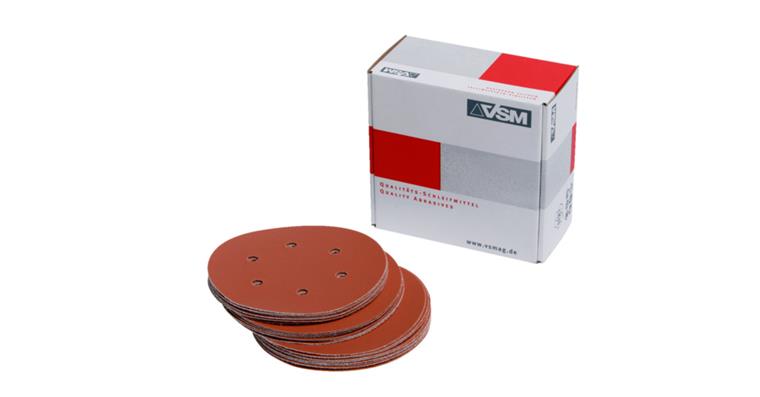 Sandpaper f. rand. orb. sanders dia. 150 mm G120 perf. hk-a.-lp cover. pk=50 pcs