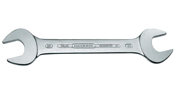 Doppelmaulschlüssel 15° DIN 3110 CV-Stahl SW 12x14 mm
