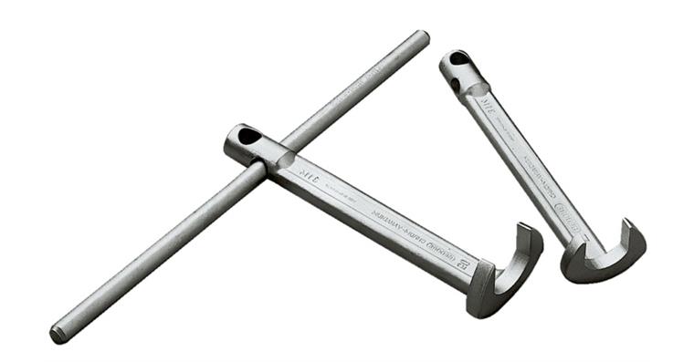 Klauenschlüssel abgewinkelt V31CrV3-Stahl SW 19 mm