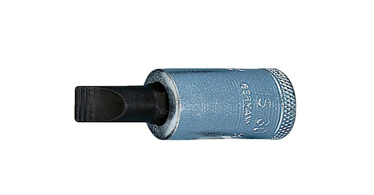 3/8 Zoll Schraubendreher-Einsatz Vanadium-Sonderstahl Schlitz 10x1,6 mm