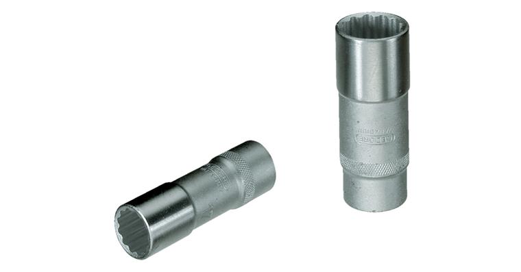 1/2 Zoll 12kant Steckschlüssel-Einsatz lang DIN 3124 CV-Stahl SW 21 mm