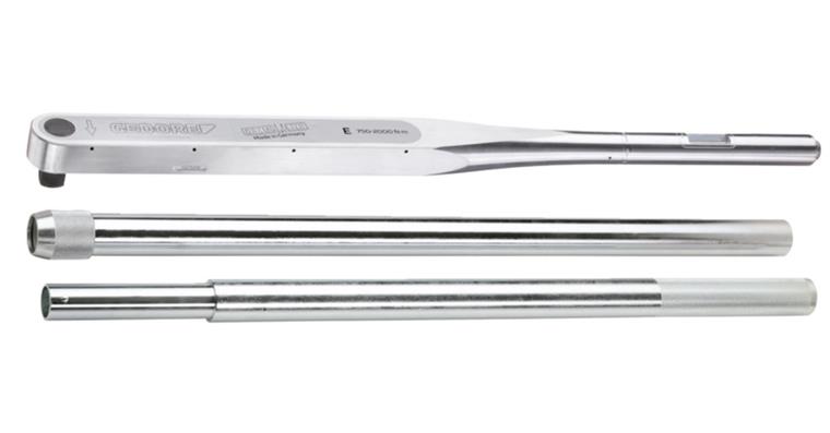 1 inch torque wrench DREMOMETER E adjustment range 750-2,000 Nm