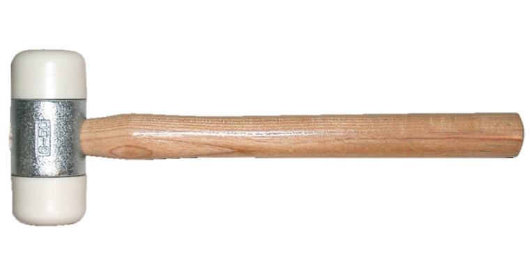 1054172207 Nylon hammer head diameter 50 mm length 340 mm weight 800 g polished ash handle