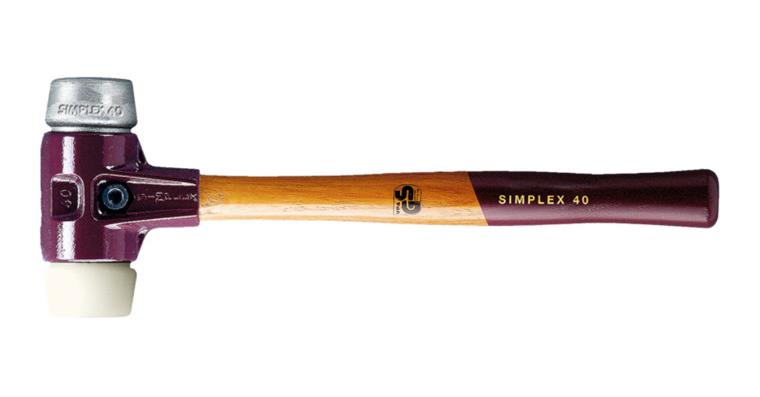 SIMPLEX soft-face hammer impact inserts nylon and soft metal dia. 30 mm