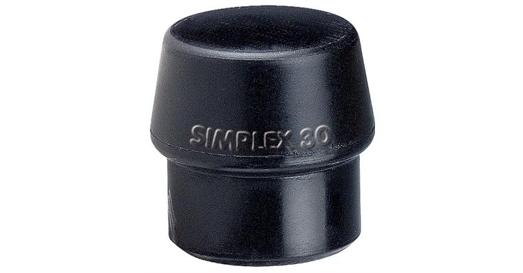 Impact insert for Simplex soft-face hammer, rubber composition, black dia. 60 mm