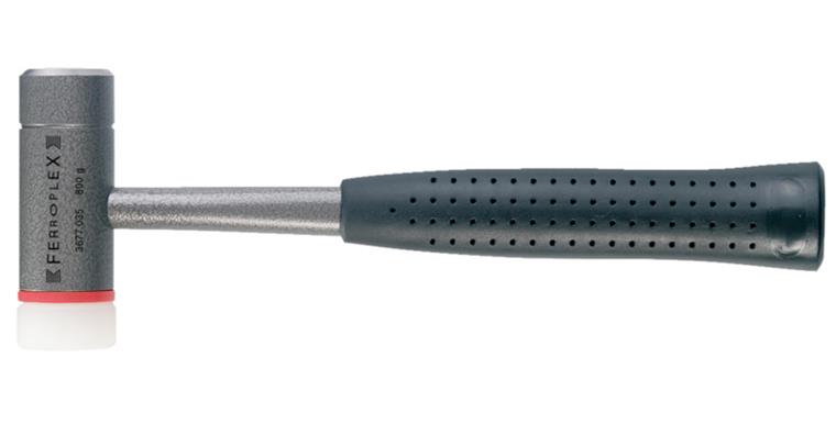 FERROPLEX Schlosser- und Schonhammer Kopf Stahl und Nylon 600 g