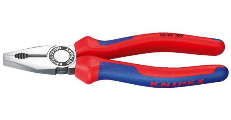 Kombi-Zange 160 mm Spezial-Wkz Stahl Griffe mit Abgleitschutz