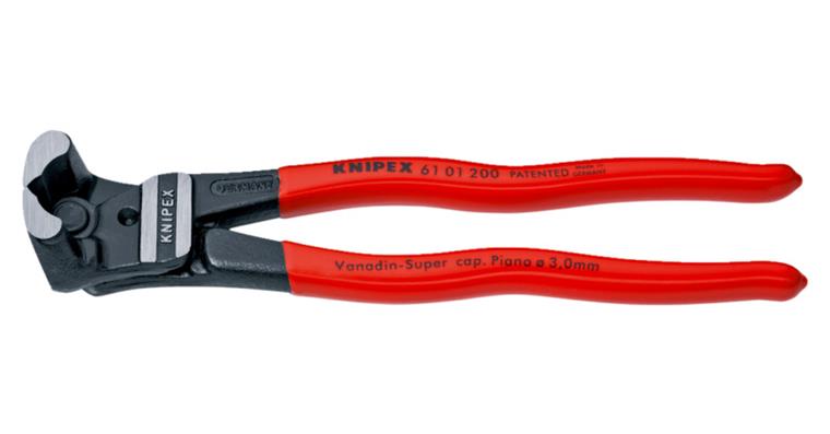 KNIPEX Bolzen-Vornschneider 200 mm Kopf poliert mit Kunststoffgriff