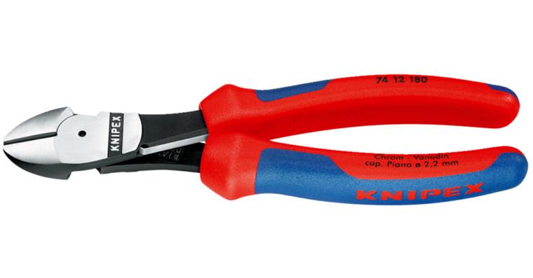 KNIPEX Kraft-Seitenschneider180 mm mit Zweikomponentengriff