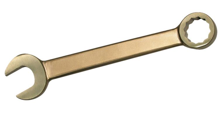 Funkenfreier 12kant Ring-Maulschlüssel Sonder-Bronze-Legierung  SW 8 x 8 mm