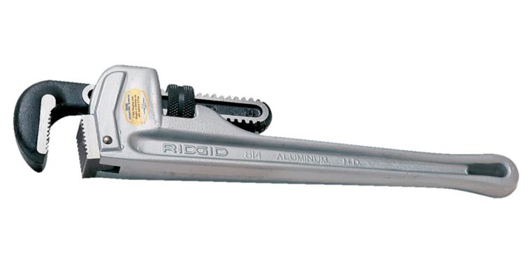 Einhand-Rohrzange mit Schnellverstellung Griff Alu SW 2 Zoll L=350mm