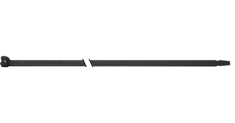Cable ties with steel nose, 4.5x186 mm 100 pieces