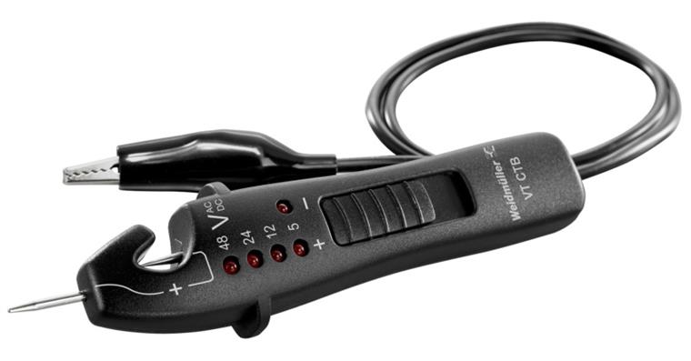 Universal voltage tester 3-48V with cable test, to troubleshoot electrical parts