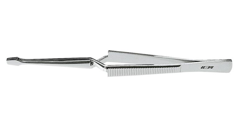 1063420101 Soldering cross tweezers, straight, wide tip length 160 mm