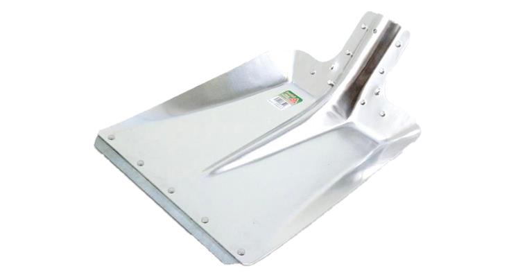 Alu.-edged scoop shovel, Halle shape, blade dim. 360x390 mm