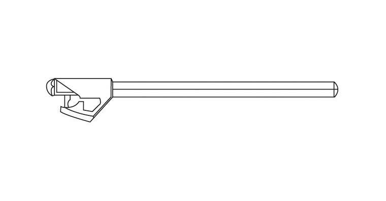 Klingenhalter EL0750 mit Einstellschraube und Führungsschuh f Art.-Nr. 73460 101