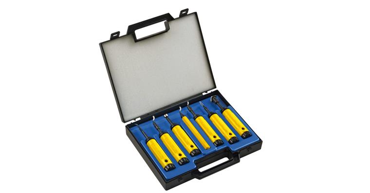1073468101 Deburring tool set EL-7000 7 pieces in case