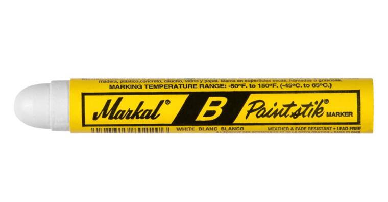 Solid paint marker Markal B Paintstik white