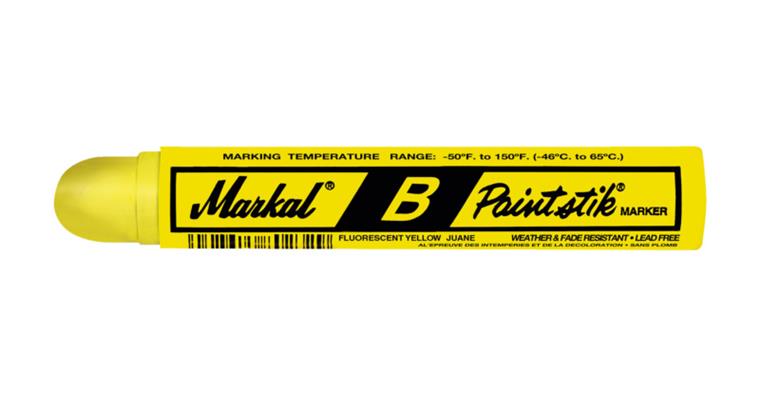 Solid paint marker Markal B Paintstik yellow