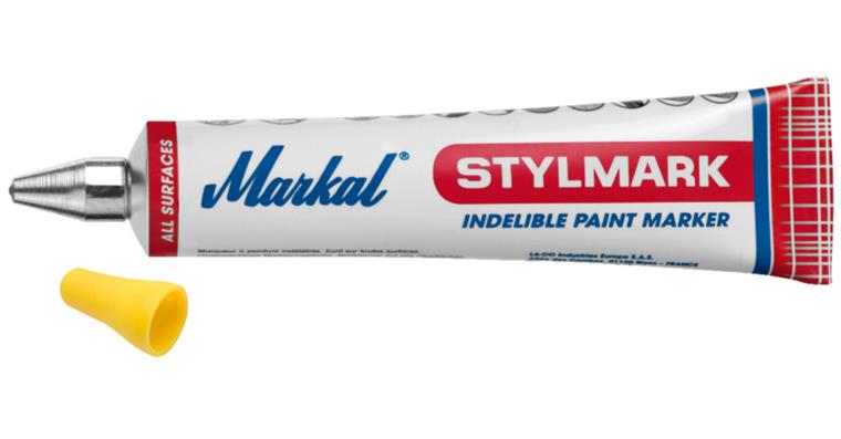 Einweg-Tuben-Markierstift gelb Schriftstärke 3 mm Inhalt 60 ml