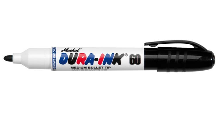 Permanent marker, red, line thickness up to 3 mm, pack=12 pieces