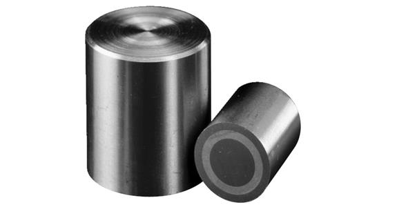 Stabgreifer-Magnet Ø 16 mm 20 N Toleranz h6 AlNiCo 500, abgeschirmt, max. 450°C