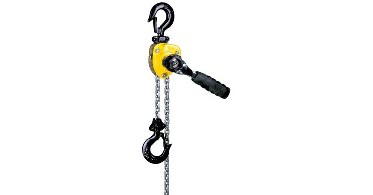 Multi-purpose lever hoist dev. Handy 250, rnd stl ch. sh/stl lift 1.5m ld 250kg