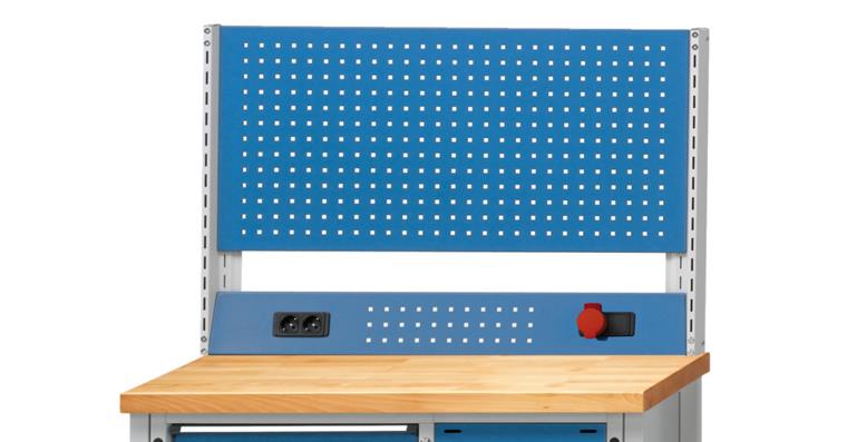 Superstruct perf metal plate+socket strip f. assembly workbenches cat. no. 82131