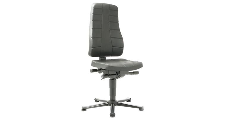 Arbeits-Drehstuhl All-In-One Bodengleiter Sitzhöhe 450-600 mm PU-Schaum