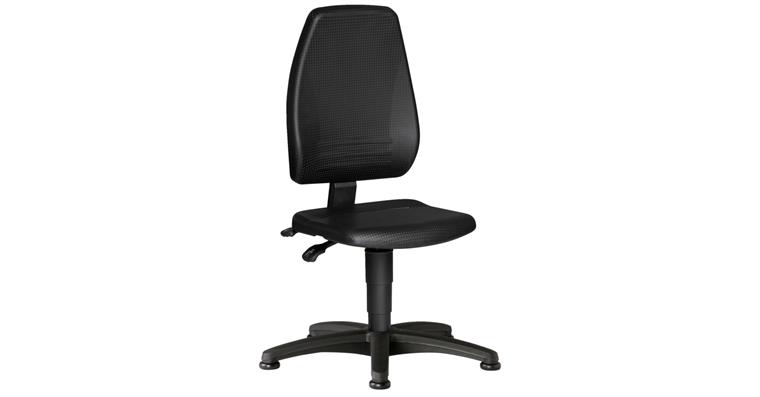 Arbeits-Drehstühle ECONOMY mit Bodengleiter Sitzhöhe 440-610 mm Schaum