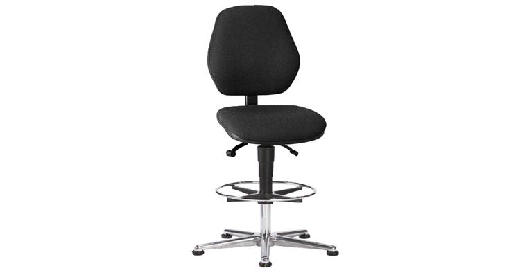 Arbeits-Drehstuhl ESD-Basic Bodengleiter Sitzhöhe 620-870 mm Stoffpolster