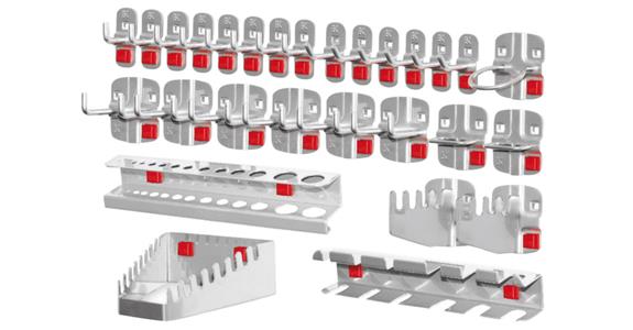 Werkzeughalter-Sortiment ABAX® 28-teilig anthrazit